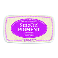 スタンプ台 ステイズオンピグメント ピンクコスモス