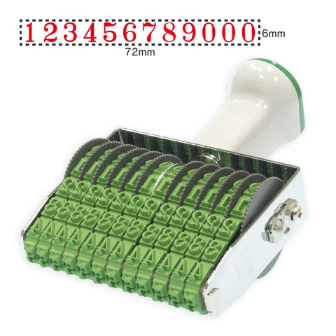 テクノタッチ回転印 欧文 ２号１２連 [明朝体]