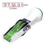 テクノタッチ回転印 欧文 ６号３連日付 [ゴシック体]