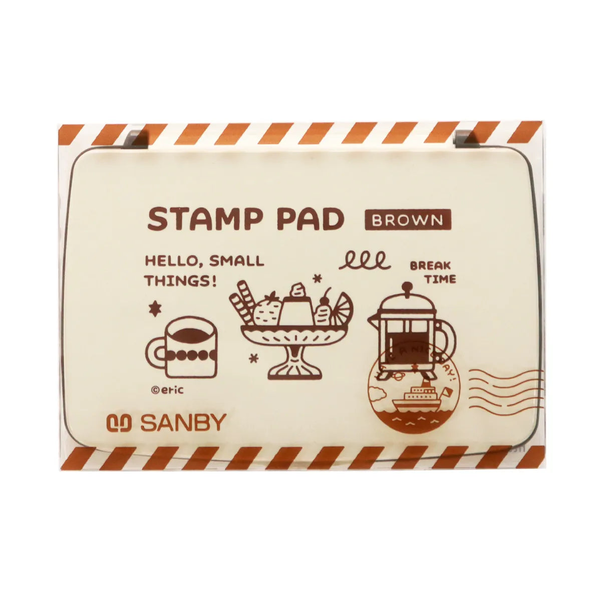 スタンプ台 eric STAMP PAD BROWN(ブラウン)