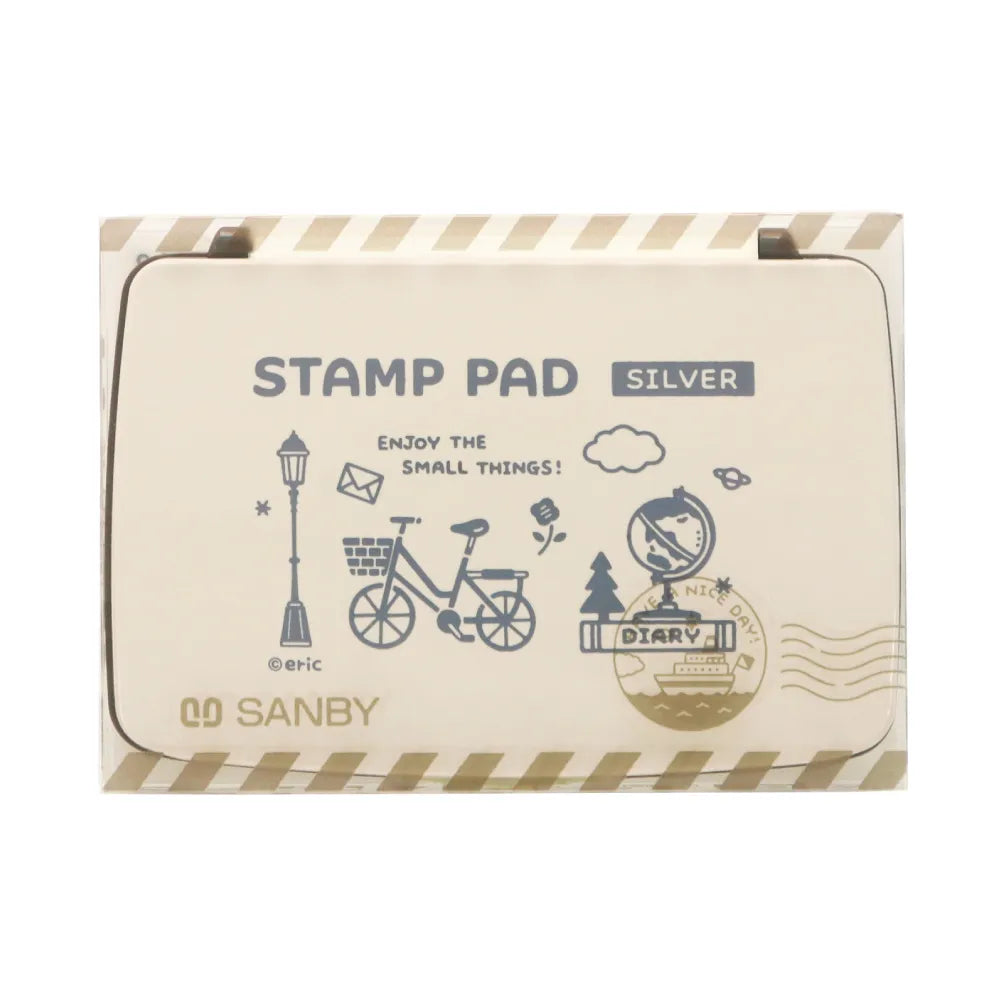 スタンプ台 eric STAMP PAD SILVER(シルバー)